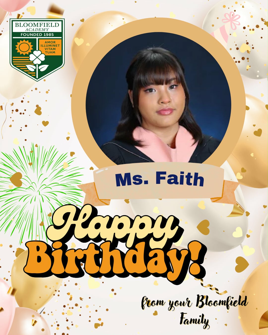 Happy Birthday Ms. Faith!