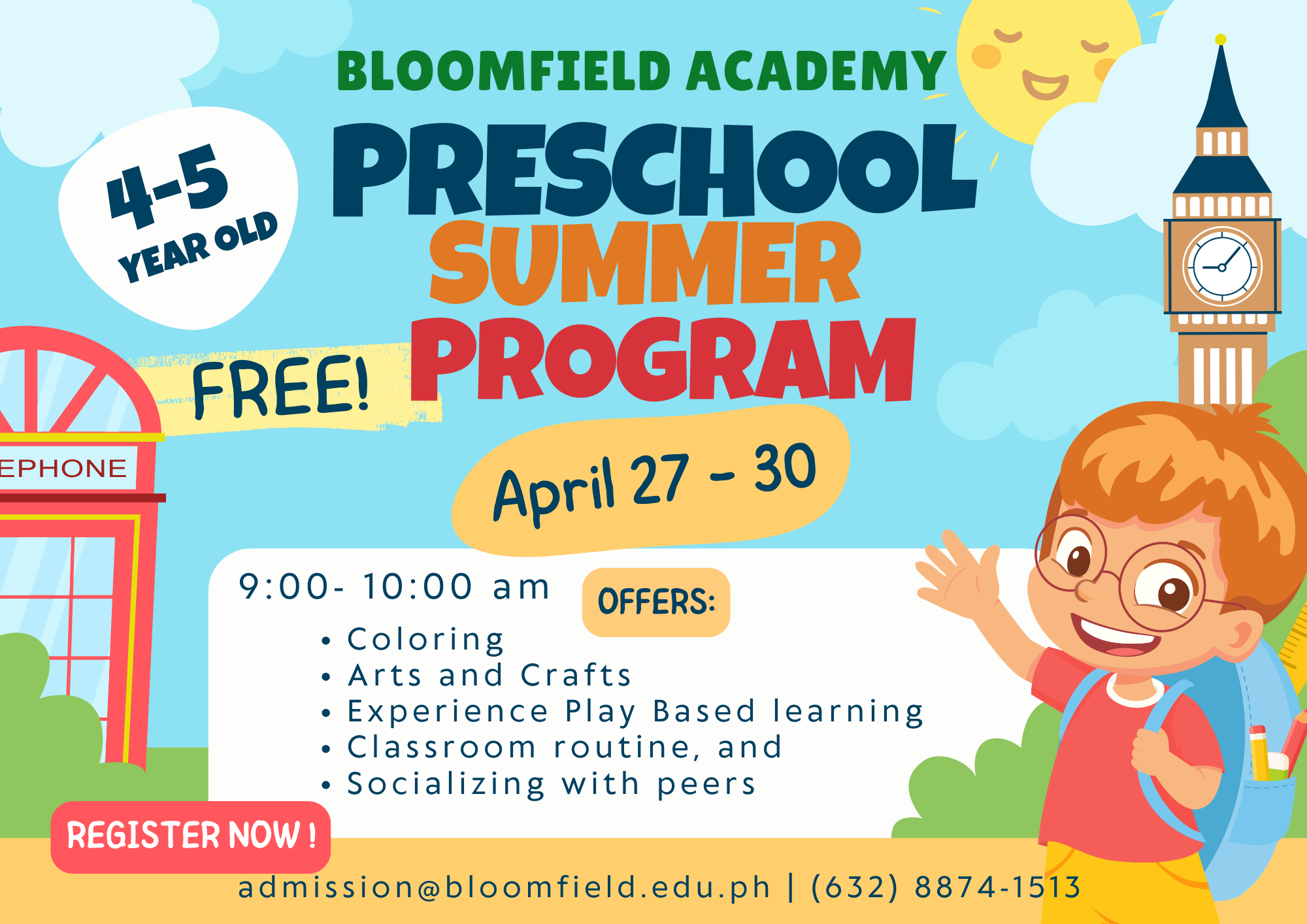 PRESCHOOL SUMMER PROGRAM